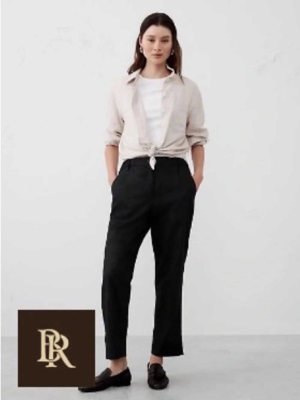 Banana Republic Tapered Linen Blend pant